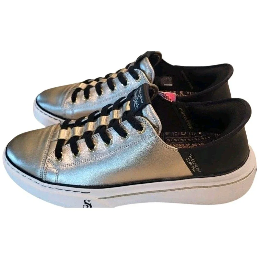 Skechers X Snoop One Low Dogg Slip-in Metallic Champagne Men's Sz  9 NWT